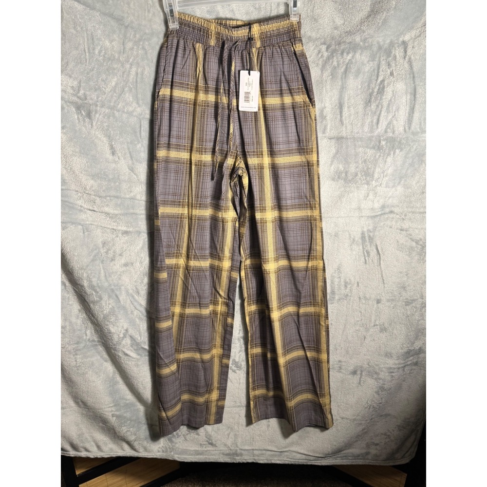 WeWoreWhat XXS Pull On Pajama Bottom NWT Plaid Deep Sage Multi WWBB86-D3‎